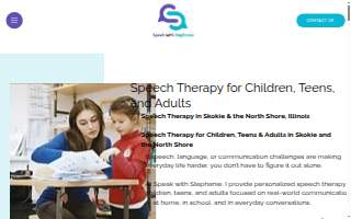 Speak with Stephanie - Speech, Language, & Stuttering Therapy website