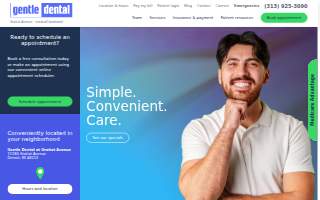 Gentle Dental at Gratiot Avenue website