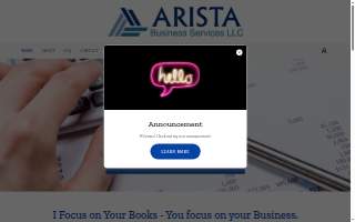 Arista Business Services LLC website