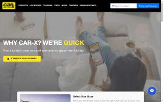 Car-X Tire & Auto website