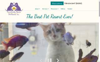 Pawsitively Heaven Pet Resort Inc website