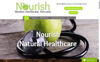 Nourish Natural Healthcare website