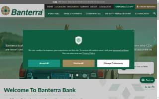 Banterra Bank website