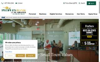 Peoples National Bank website