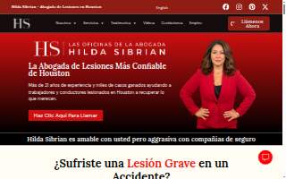 The Law Offices of Hilda Sibrian website