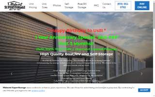 Midwest SuperStorage website