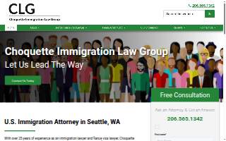 Choquette Immigration Law Group website