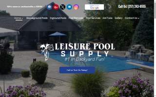 Leisure Pool Supply website