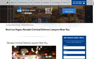 Las Vegas Defense Group - Criminal & DUI Attorneys website