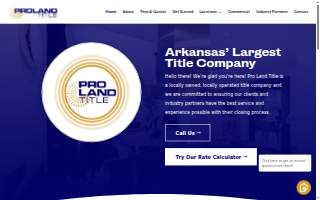 Pro Land Title Jacksonville website