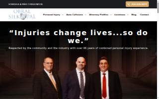 Obral, Silk & Pal Personal Injury Lawyers Cleveland website