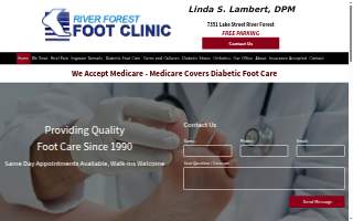 River Forest Foot Clinic website