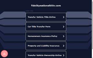 Fidelity National Title of Kalispell website