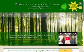 Jamie the Scholar Private Tutoring website