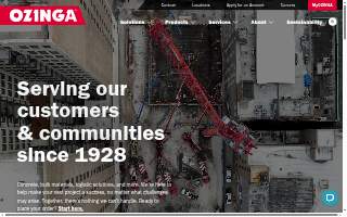 Ozinga website