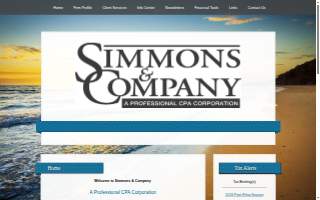 Simmons & Company, A Professional CPA Corporation website