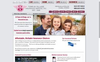 Town & Village Insurance website