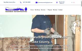 WaterPro Basement Waterproofing website