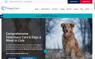 Green Trails Animal Clinic of Lisle website