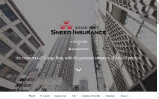 Sneed Insurance website