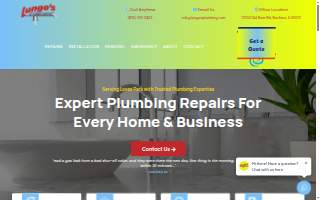 Lungo's Plumbing Services website