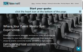 Tables 4 Rent website