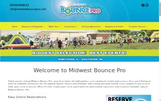 Midwest Bounce Pro website