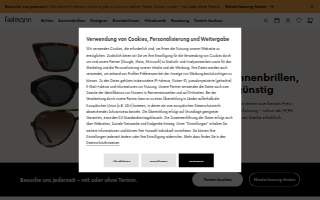 Fielmann Vision Care website