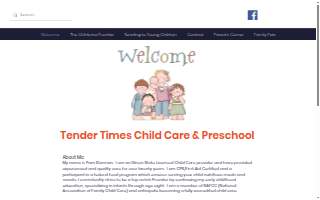 Tender Times Child Care and Preschool website