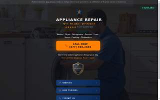 LT Appliance Repair, LLC website