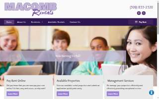 Macomb Rentals website