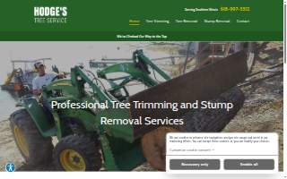 Hodge's Tree Service website