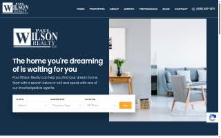 Paul Wilson Realty website