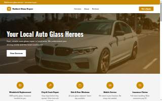 Radiant Glass & Repair website