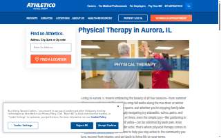 Athletico Physical Therapy - Aurora South website