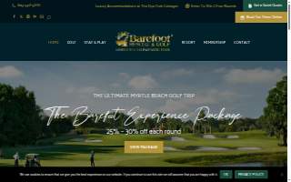 Barefoot Resort & Golf website