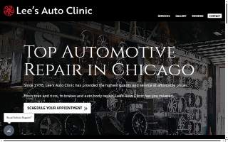 Lee's Auto Clinic website