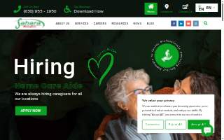 Sahara Home Care website