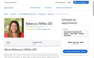 Rebecca J. Miller, DO website