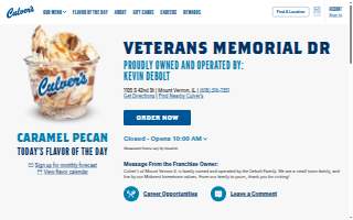 Culver’s website