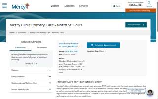 Mercy Clinic Primary Care - North St. Louis website