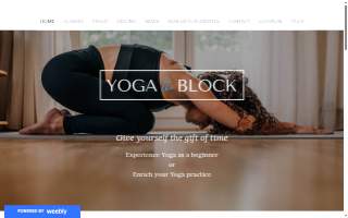 Yoga on the Block website