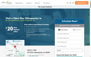 Chiro One Chiropractic & Wellness Center of Indy North website