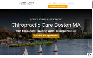 Copley Square Chiropractic website