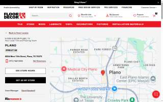 Flooring Depot website