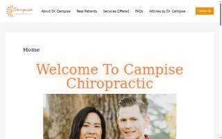 Campise Chiropractic Fresno website