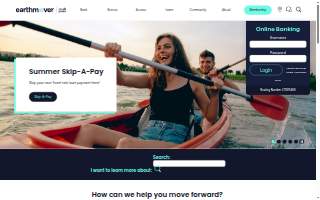 Earthmover Credit Union website