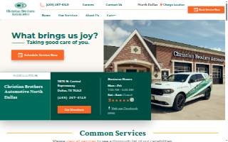 Christian Brothers Automotive North Dallas website