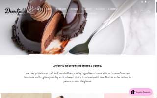 Deerfields Bakery website