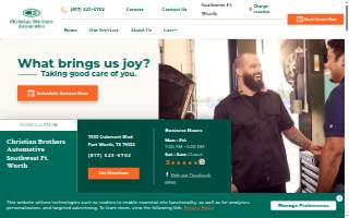 Christian Brothers Automotive Southwest Ft. Worth website